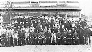 田宮嘉右衛門常務海外出張送別記念写真（1913年）