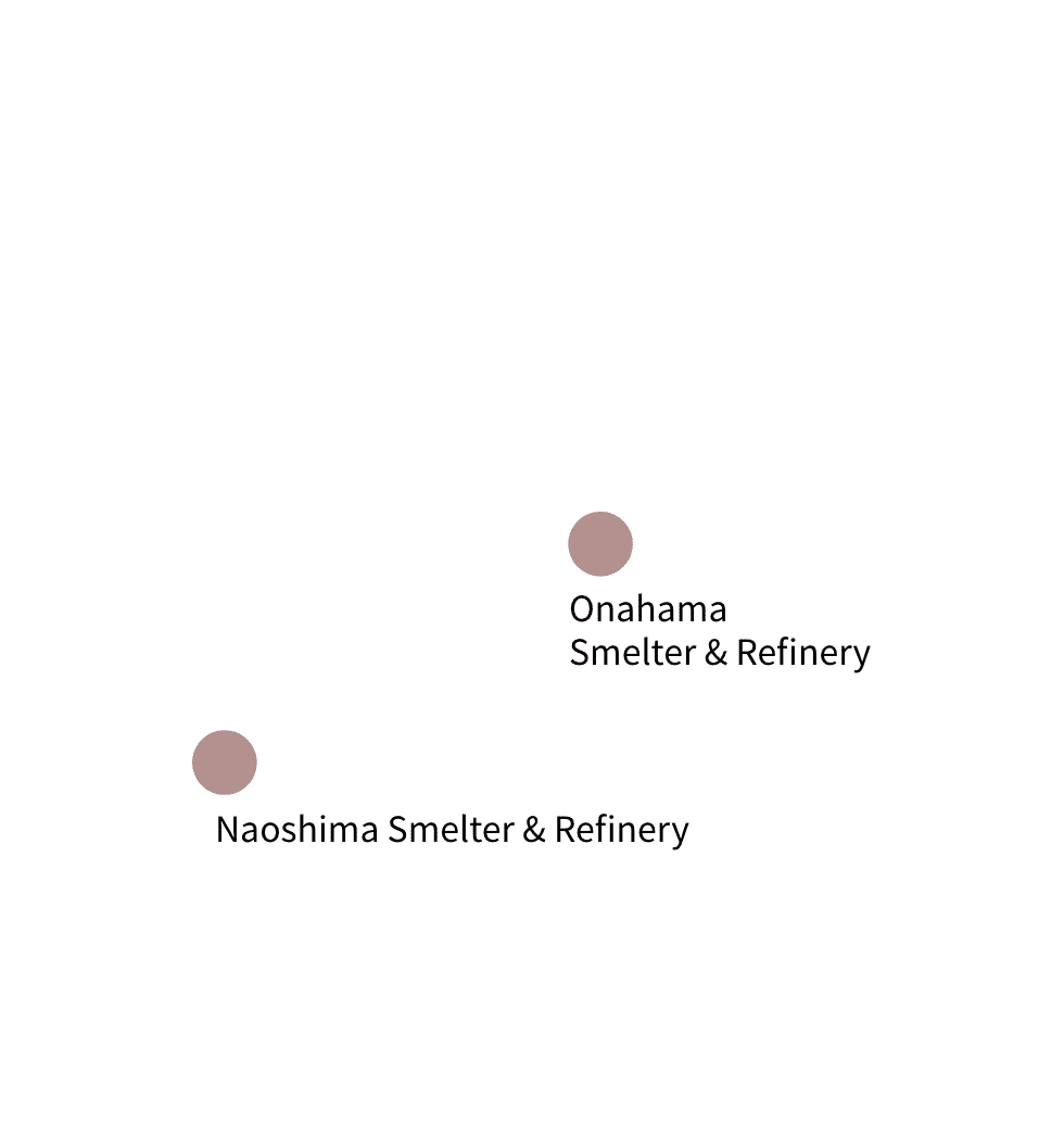 直島製錬所と小名浜製錬所