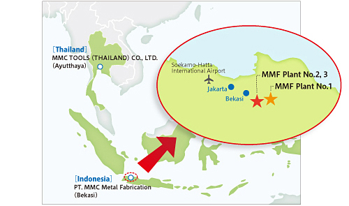 Base of cemented carbide business in Southeast Asia