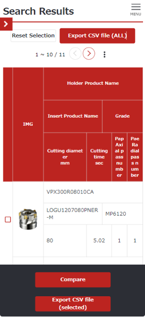 Service provision screen (smartphone)