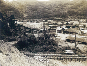 1930年代の大谷鉱山（京都府）全景