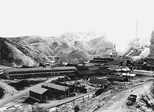 1950年代の尾去沢鉱山全景