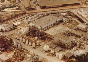 1970年当時の工場全景