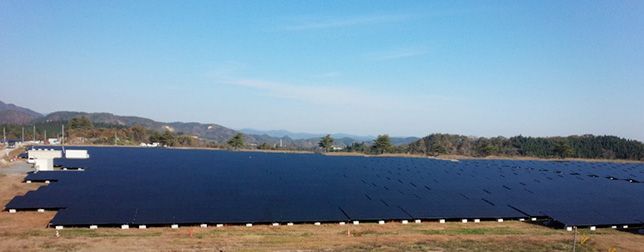 入釜太陽光発電所の様子