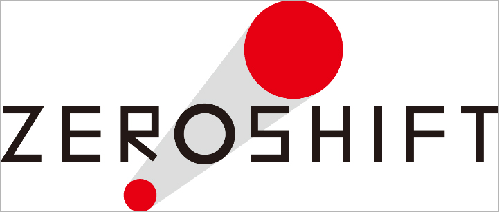 フレークサーミスタVHシリーズ用の「ZERO SHIFT」ロゴマーク