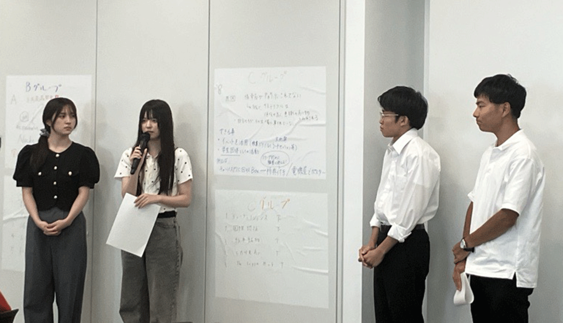 ワークショップでの発表の様子